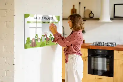 Tablica magnetyczna do pisania plan lekcji