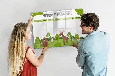 Tablica magnetyczna do pisania plan lekcji