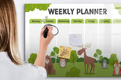 Tablica magnetyczna do pisania plan lekcji