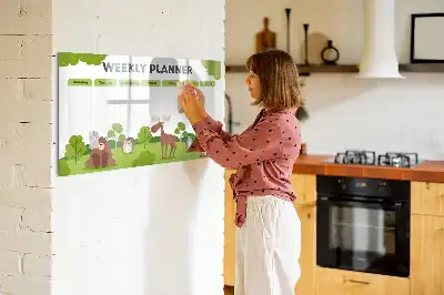 Tablica magnetyczna do pisania plan lekcji