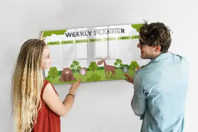 Tablica magnetyczna do pisania plan lekcji