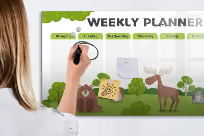 Tablica magnetyczna do pisania plan lekcji
