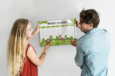 Tablica magnetyczna do pisania plan lekcji