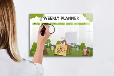Tablica magnetyczna do pisania plan lekcji
