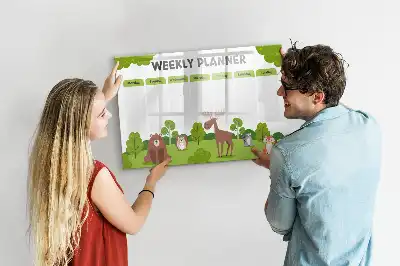 Tablica magnetyczna do pisania plan lekcji