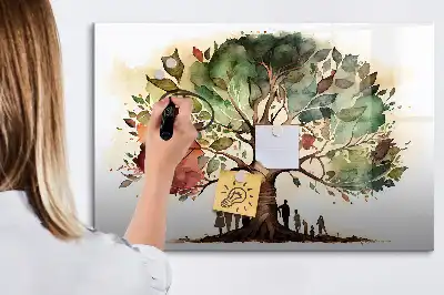 Drzewo genealogiczne tablica magnetyczna z pisakiem