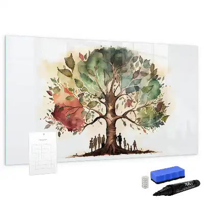 Drzewo genealogiczne tablica magnetyczna z pisakiem