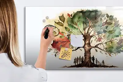Drzewo genealogiczne tablica magnetyczna z pisakiem