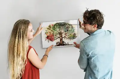 Drzewo genealogiczne tablica magnetyczna z pisakiem