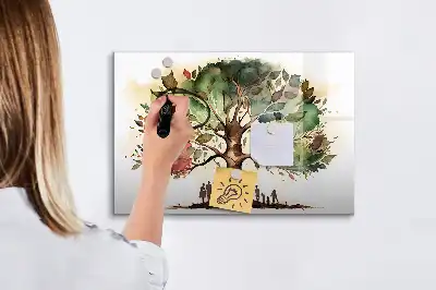 Drzewo genealogiczne tablica magnetyczna z pisakiem