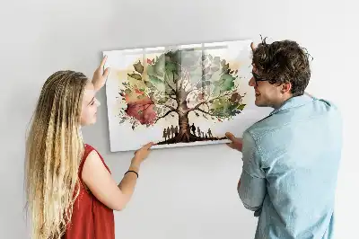 Drzewo genealogiczne tablica magnetyczna z pisakiem