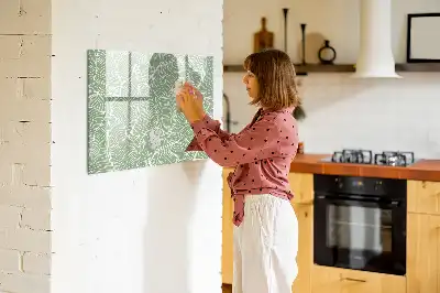 Tablica magnetyczna do pisania wzór z liśćmi