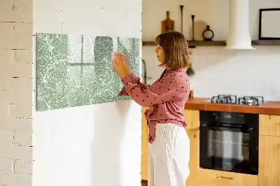 Tablica magnetyczna do pisania wzór z liśćmi