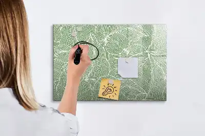 Tablica magnetyczna do pisania wzór z liśćmi
