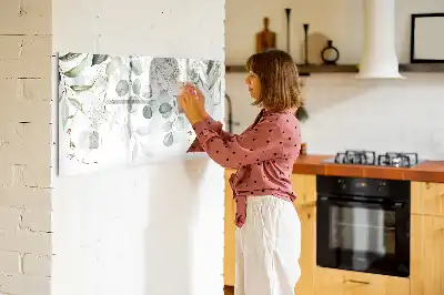 Tablica magnetyczna do pisania z motywem wiszących roślin