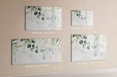 Tablica magnetyczna do pisania z motywem wiszących roślin