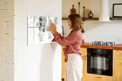 Tablica magnetyczna do pisania z motywem wiszących roślin