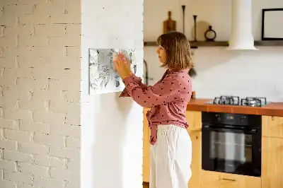 Tablica magnetyczna z pisakiem wzór kwiaty