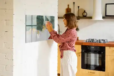 Tablica magnetyczna z pisakiem wzór dekoracyjny