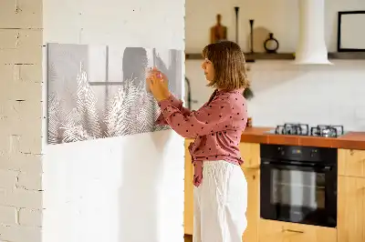 Tablica magnetyczna do pisania z motywem egzotycznych liści