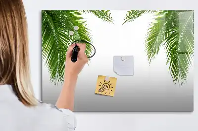 Tablica magnetyczna z pisakiem wzór w liście palmy