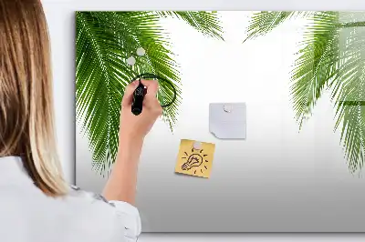Tablica magnetyczna z pisakiem wzór w liście palmy