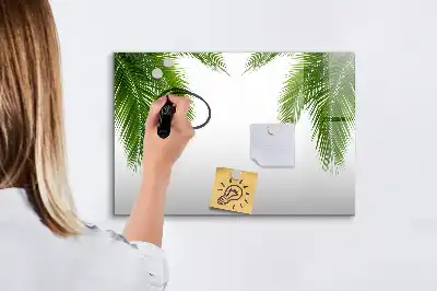 Tablica magnetyczna z pisakiem wzór w liście palmy