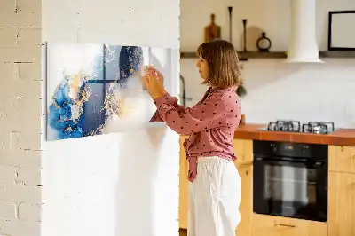 Tablica magnetyczna z pisakiem w marmurowy wzór