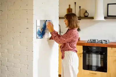 Tablica magnetyczna z pisakiem w marmurowy wzór