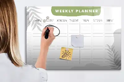 Tablica magnetyczna do pisania plan tygodnia