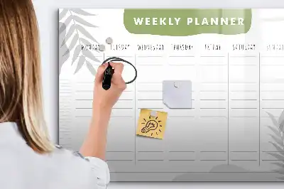 Tablica magnetyczna do pisania plan tygodnia