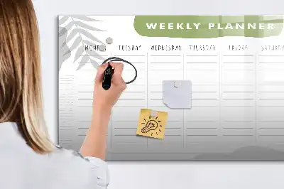 Tablica magnetyczna do pisania plan tygodnia