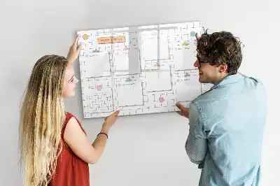 Tablica magnetyczna do pisania plan tygodnia