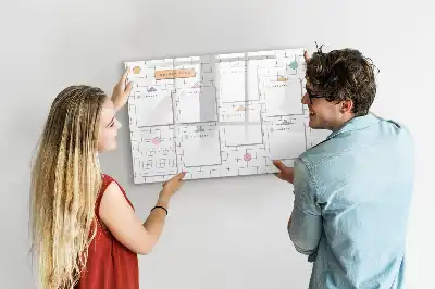 Tablica magnetyczna do pisania plan tygodnia