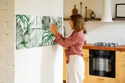 Tablica magnetyczna z pisakiem motyw liści roślin