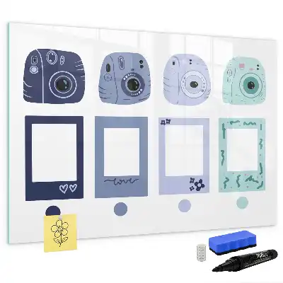 Tablica magnetyczna z pisakiem w kształcie ramki polaroid