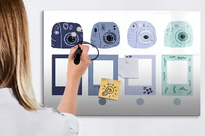 Tablica magnetyczna z pisakiem w kształcie ramki polaroid