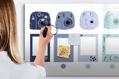Tablica magnetyczna z pisakiem w kształcie ramki polaroid