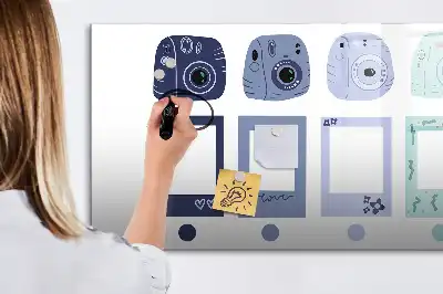 Tablica magnetyczna z pisakiem w kształcie ramki polaroid