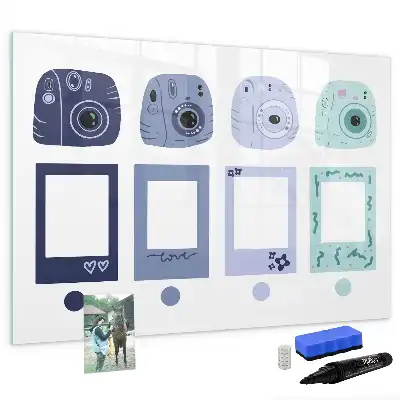 Tablica magnetyczna z pisakiem w kształcie ramki polaroid