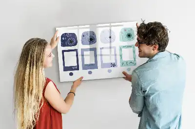 Tablica magnetyczna z pisakiem w kształcie ramki polaroid