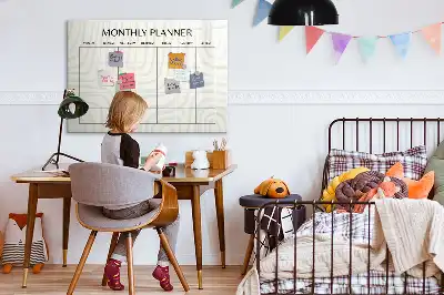 Tablica magnetyczna z pisakiem planer miesięczny
