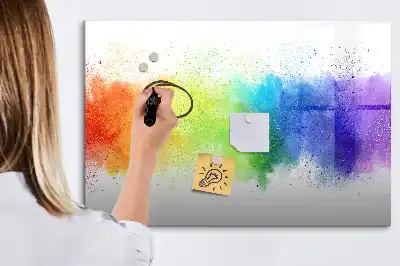 Tablica magnetyczna do pisania wzór abstrakcyjna tęcza