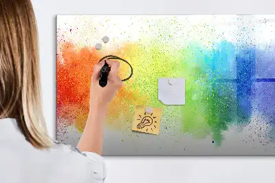Tablica magnetyczna do pisania wzór abstrakcyjna tęcza