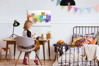 Tablica magnetyczna do pisania wzór abstrakcyjna tęcza