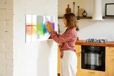 Tablica magnetyczna do pisania wzór abstrakcyjna tęcza