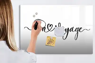 Tablica magnetyczna z pisakiem z napisem Szczęśliwej podróży