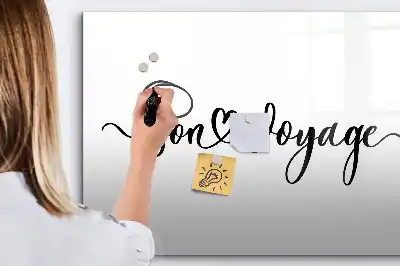 Tablica magnetyczna z pisakiem z napisem Szczęśliwej podróży