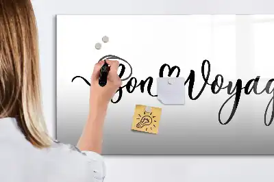 Tablica magnetyczna z pisakiem z napisem Szczęśliwej podróży