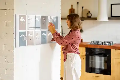 Tablica magnetyczna z pisakiem wzór koci kalendarz